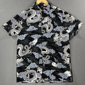 Fresh Prints Of Tokyo Drill Clothing Men's Medium Dragon All Over Print Anime